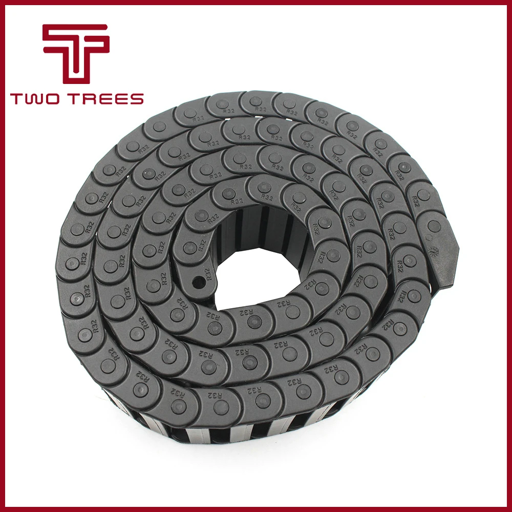 

10 x 40mm 10*40mm L1000mm Cable Drag Chain Wire Carrier with end connectors for CNC Router Machine Tools