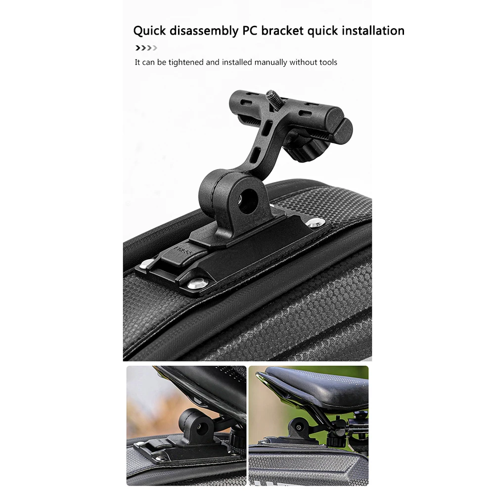 

Cycling Tail Bag Bicycle Hard Shell Package Fast Demand Support Package Silicone Anti-slip Large Capacity Tail Bag Bicycle Bags