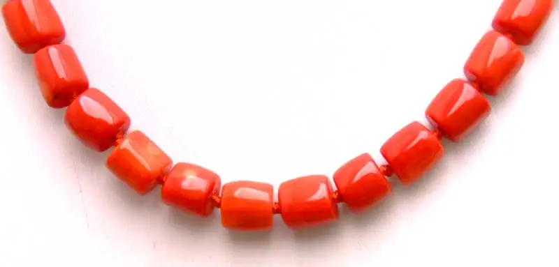 Женское Ожерелье из натурального красного коралла 10-15 мм