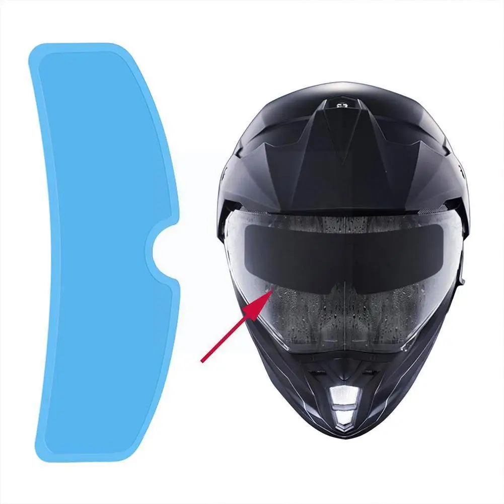

1 шт. универсальная водонепроницаемая пленка для мотоциклетного шлема, противотуманная защитная пленка, противотуманный шлем, козырек, дож...