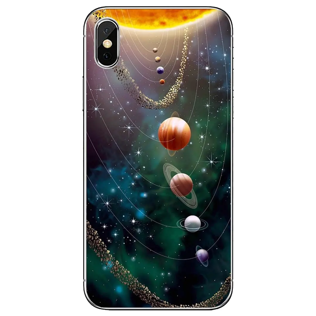 Креативные-Вселенная-планета-обои для Sony Xperia XA Z3 Z5 XZ1 XZ2 Z Z1 Z2 compact M2 M4 M5 C4 C6 E3 T3 ТПУ