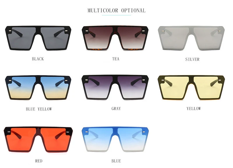 Солнцезащитные очки с квадратными линзами UV400 для мужчин и женщин роскошные