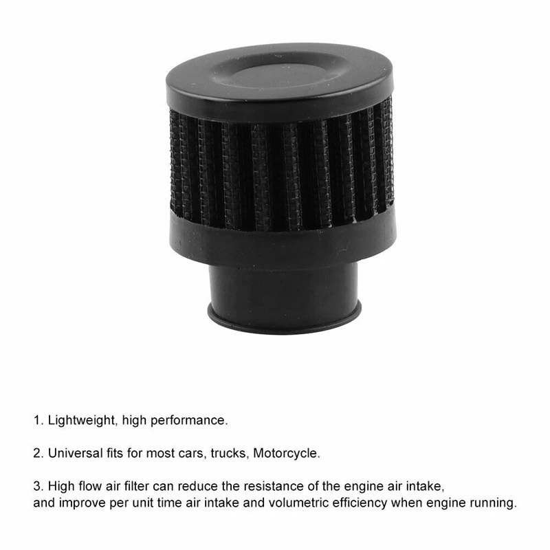 

25mm Universal Car Air Filter Oil Cold Intake Crank Case Turbo Vent Breather X2