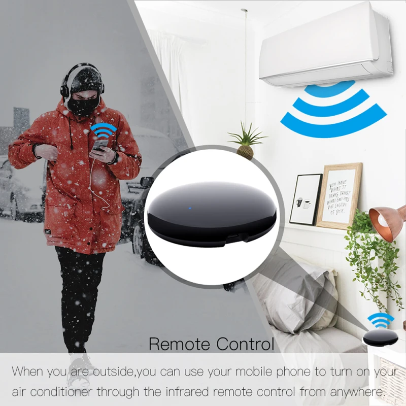 

tuya smart wifi infrared remote control WiFi + Infrared Home Control Hub Tuya App Works with Google Assistant Alexa Siri