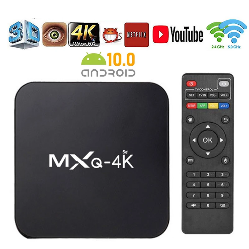 

Для ТВ-приставки MXQ PRO на базе Android 2,4, 4K Smart TV Box 1080/5G Wifi P HD RK3228/H3 2 Гб 16 Гб 60 Гц Google Play, ТВ-приставка Android Media