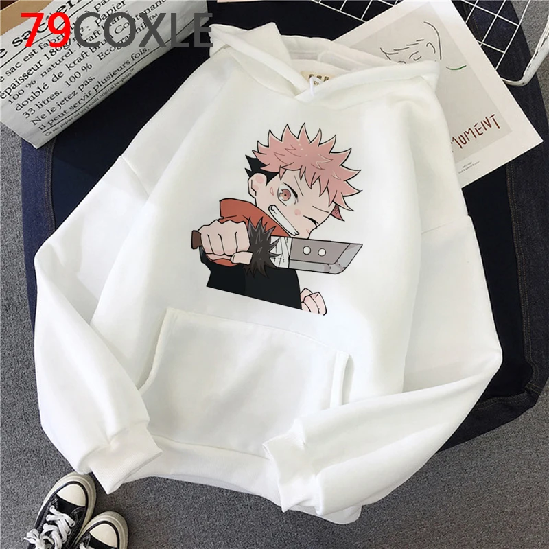

Jujutsu Kaisen Yuji Itadori Gojo Satoru hoodies men harajuku anime Oversized plus size men hoody sweatshirts Korea streetwear