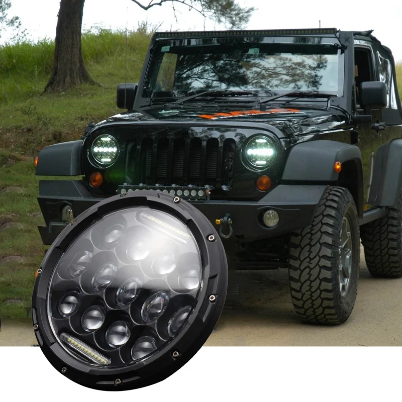 

Universal 7inch 300W Led Car Motorcycle Headlight H4 Phare Farol Moto Head Light Lamp Head Light for Softail