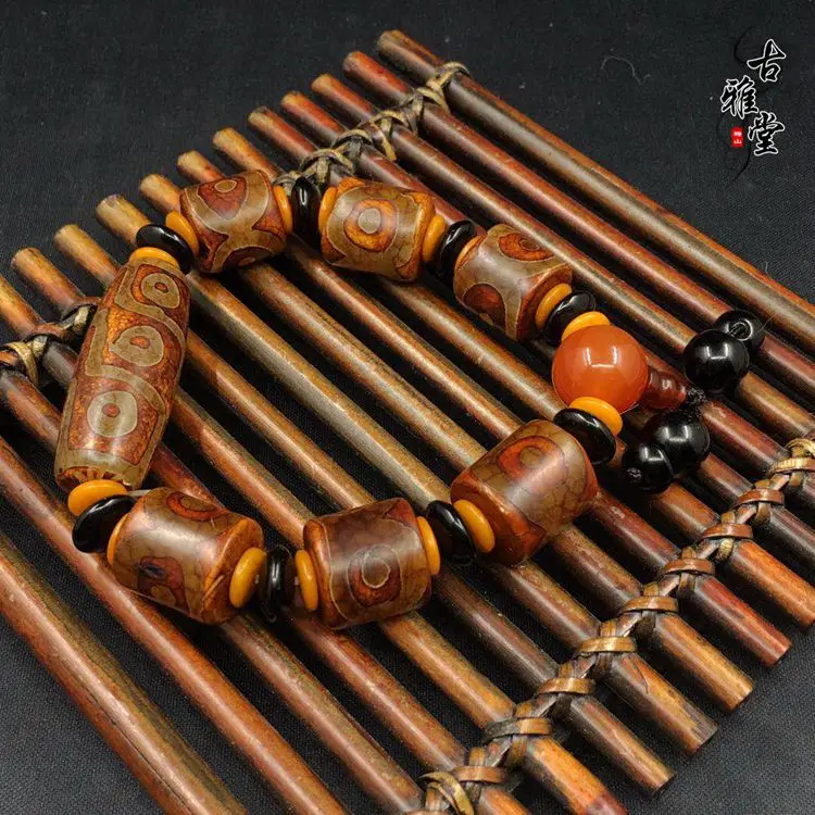 

Антикварные бусины из натурального агата, ювелирные аксессуары, камень, кулон, каменные бусины, браслет