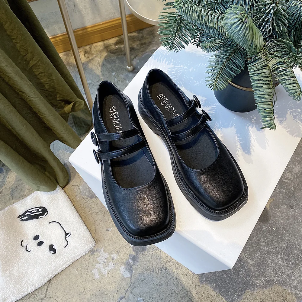 

Shoes Women Casual Sneakers Woman-shoes Roses 2021 Solid Concise Spring Round Toe Lace-Up Basic PU Mary Janes Rubber Shallow