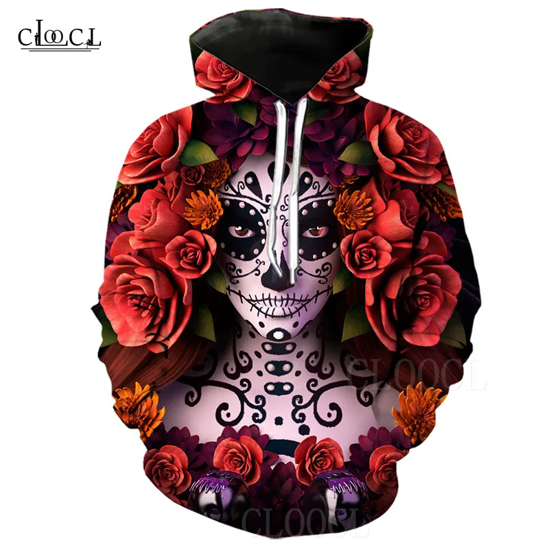 Худи с рождественскими цветами свитшоты мужская спортивная одежда капюшоном