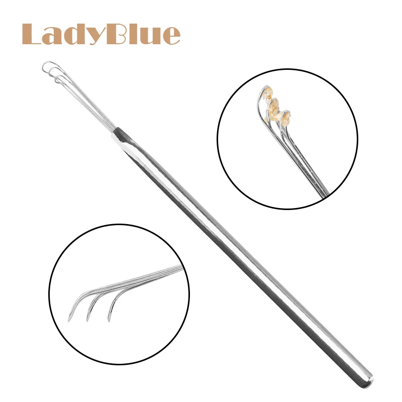 Копания ушной серы сборщиков Нержавеющая сталь ушные палочки для удаления воска