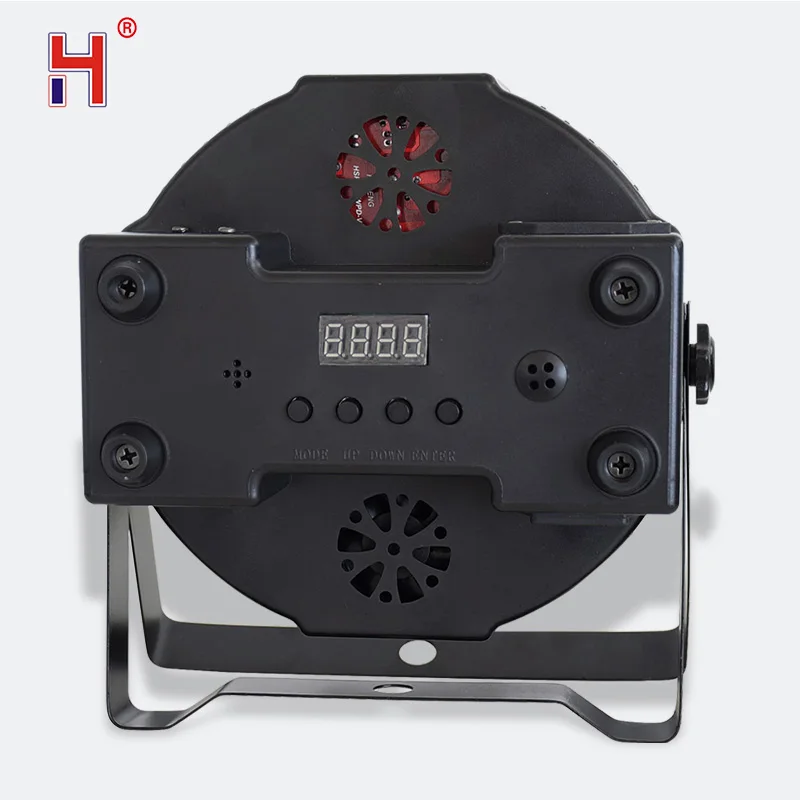 Сценический светодиодный светильник Par DMX 12x12 Вт плоский с эффектом Лиры и RGBW для