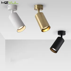 Светодиодный точечный светильник с поверхностным креплением, сменная светодиодный лочная лампа GU10, 110 В переменного тока, комнатное точечное освещение