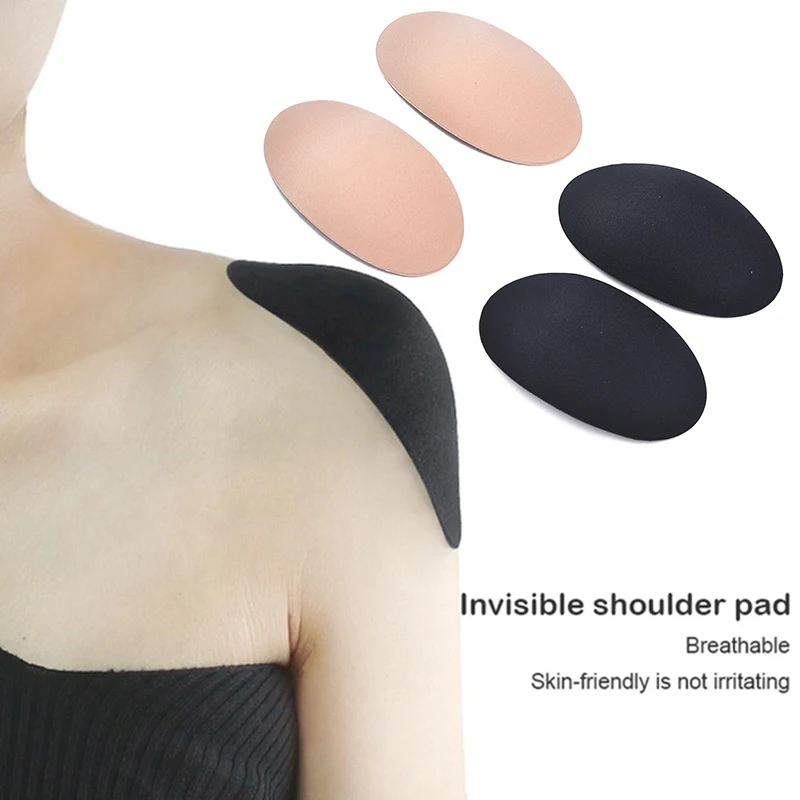 

1 Pair Reusable Self-Adhesive Non-slip Shoulder Enhancer Clothes Soft Foam Padded Shoulder Push-up Cushions Sewing Accessories