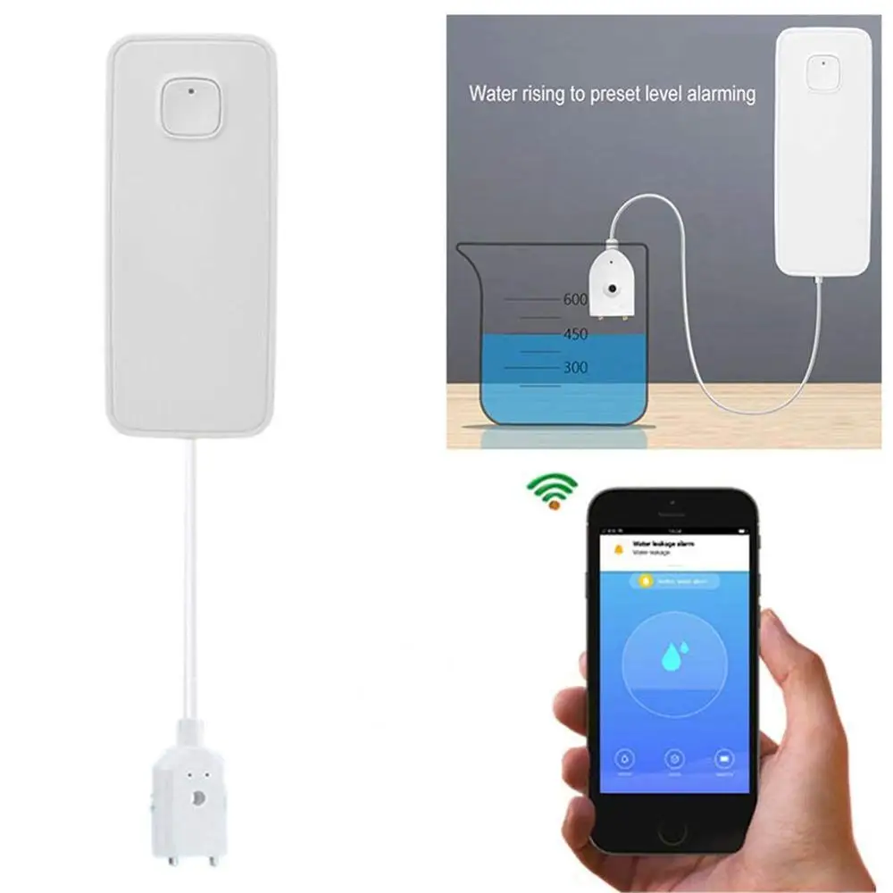 Wi-Fi датчик утечки воды детектор потока уровень сигнализации перерасход