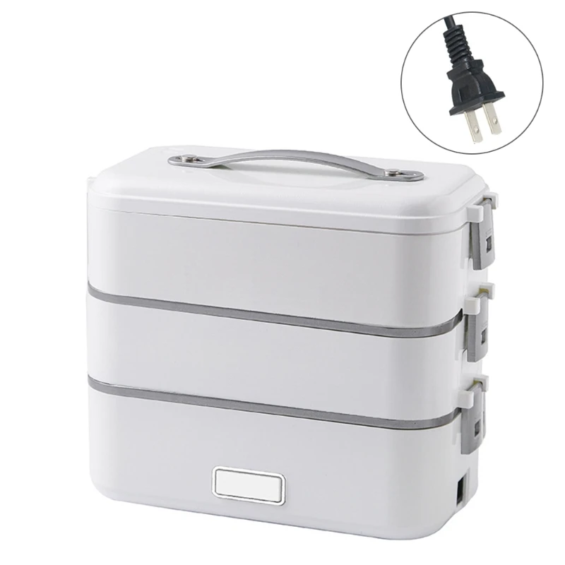 

Portable Food Warmer Electric Lunch Box 1.1-1.2L USB Food Steamer 300W Lunch Box for Home Office School Travel Wholesales