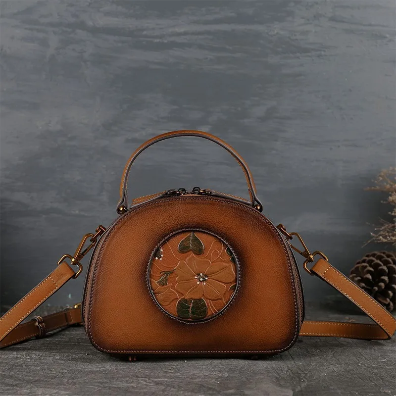 

Vintage Pretty Crossbody Bags for Women Small Shoulder Bag Beautiful Girls Handbags Genuine Leather Quality Messenger Bags New