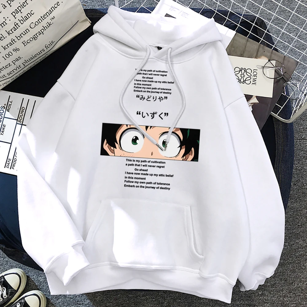 

Мужская Флисовая Толстовка с капюшоном и карманами, с принтом в стиле аниме «Моя геройская Академия»