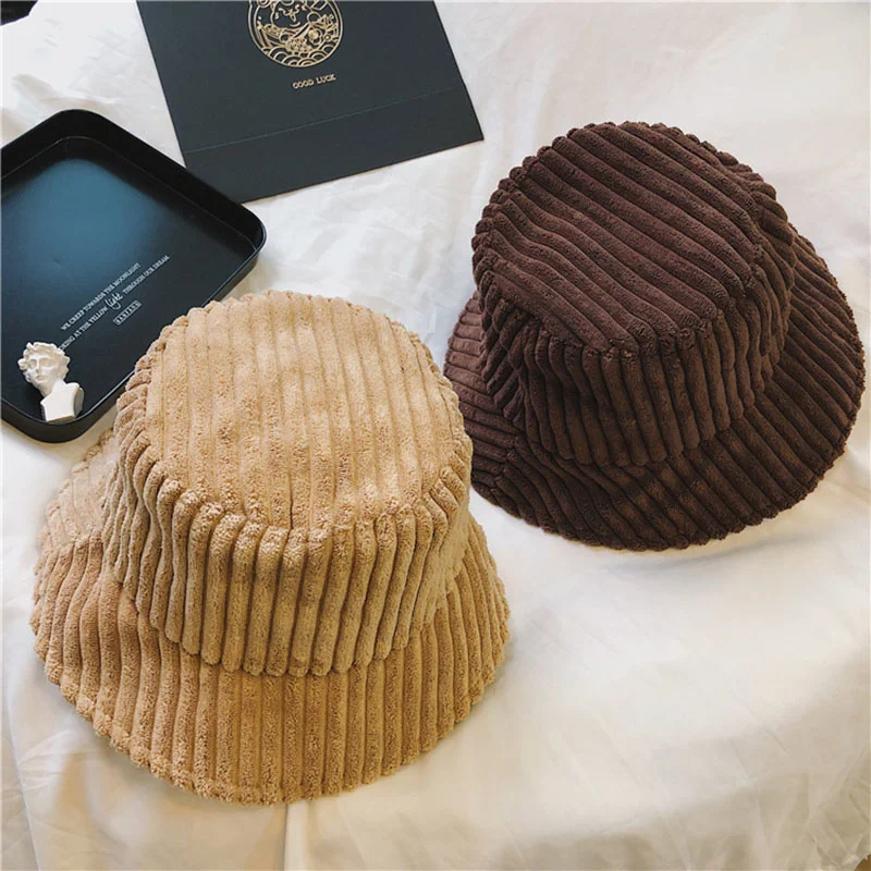 

New Thick Velvet Fisherman's Hat on the Autumn/winter Plain Basin Hat