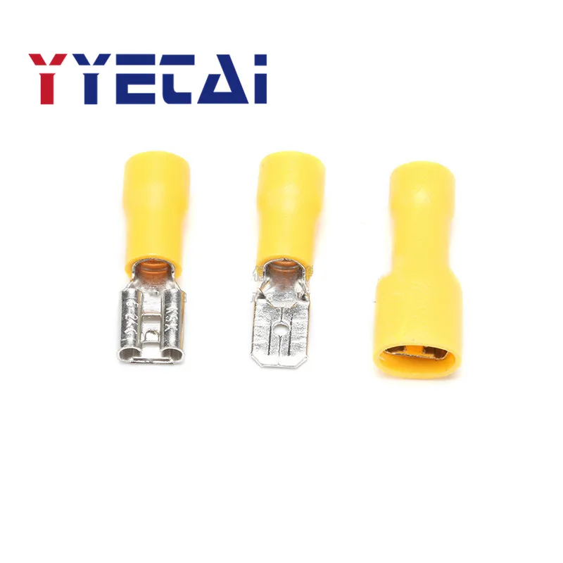 

NEW 20PCS FDFD/FDD/MDD5-250 pre-insulated cold-pressed terminal female plug spring/male plug/pair plug terminal
