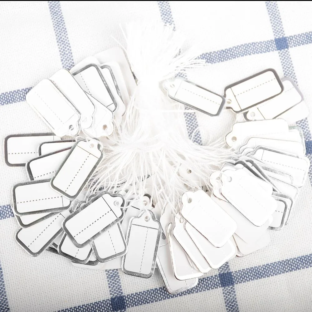 100 шт. бумажный стикер ярлыка ленточка часы ювелирные изделия Дисплей товаров