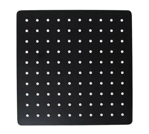 12 inch Черная квадратная дождевая душевая головка ультратонкая 2 мм 8 10 12 дюймов на выбор душевая головка для ванной комнаты с рычагом TH777 - Цвет: 12 inch