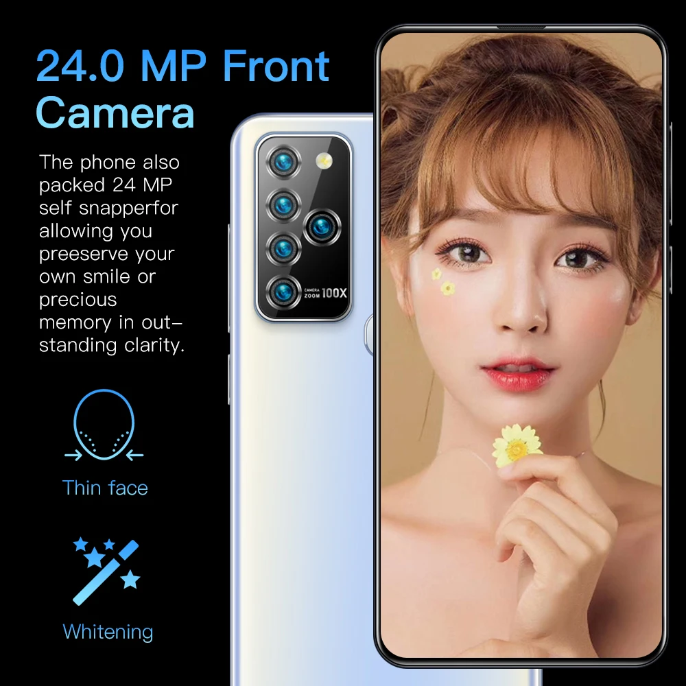 Note25U смартфон с 5 5-дюймовым дисплеем процессором MTK6889 ОЗУ 12 Гб ПЗУ 7 2 ГБ 24 + 48 Мп Android