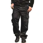 Брюки-карго MORUANCLE мужские джинсовые с множеством карманов, повседневные свободные штаны из денима в стиле хип-хоп, мешковатые джинсы, 55-46