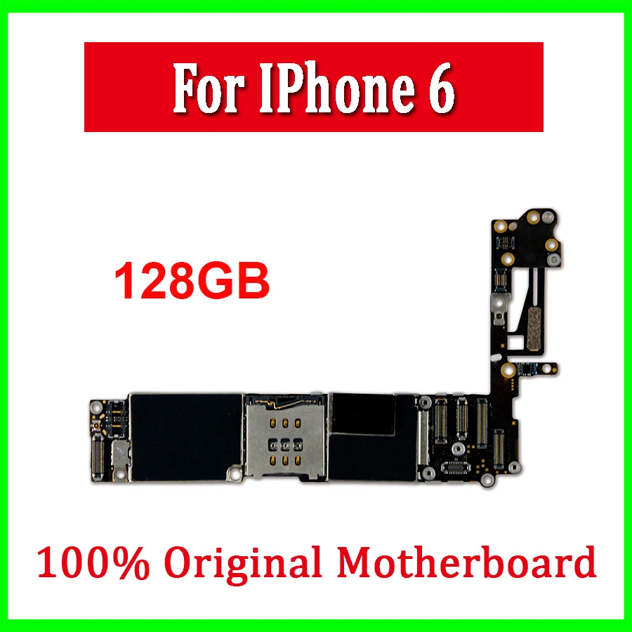 Для iphone 6 материнская плата без Touch ID, оригинальная разблокированная материнская плата для iphone 6 с системой IOS, материнская плата для iphone 6