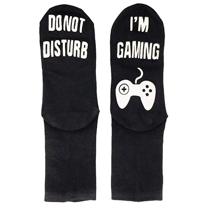 

2019 New Novelty Socks Do Not Disturb Socks Funny Gaming Socks Taco Game Non-slip Cushion Socks, Gift Idea for Men Multi-style