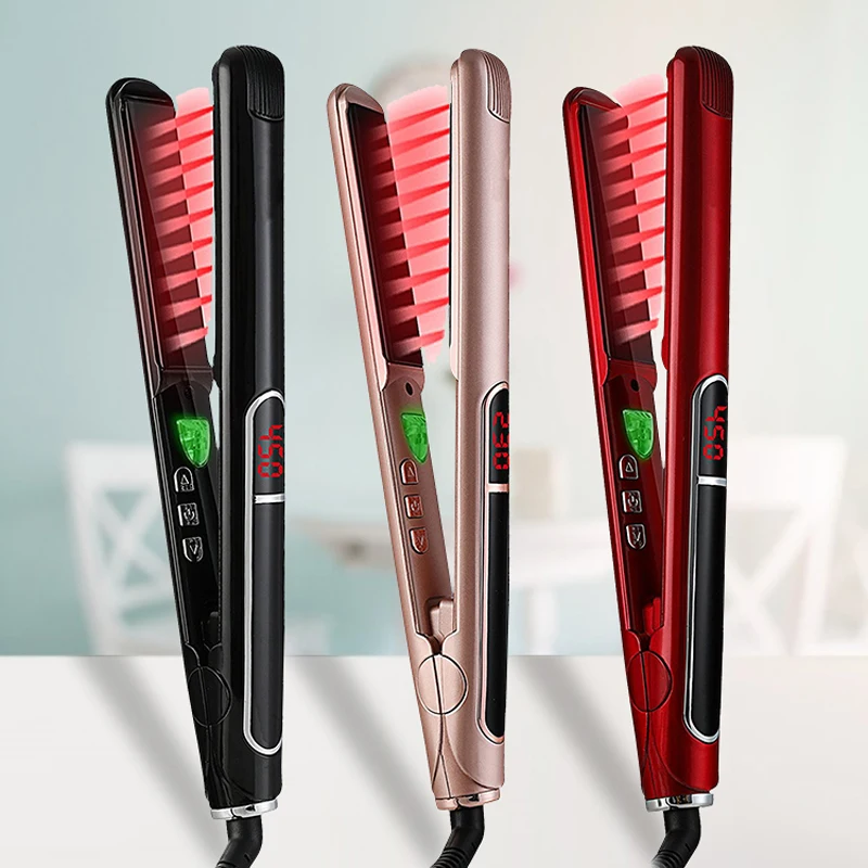 Honglin выпрямитель для волос бигуди 2 в 1 быстрая регулировка нагревания