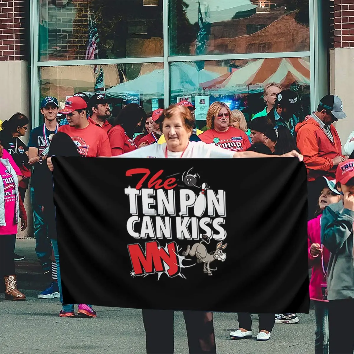 Десять пин может поцелуй мой осел Боулинг совершенно новая игра в китайском