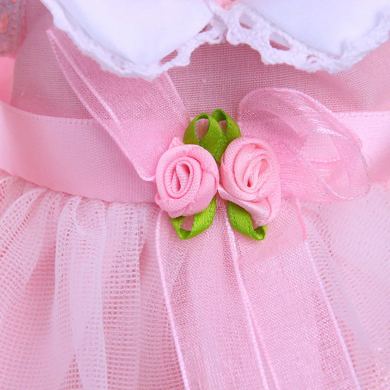 LUCKDOLL кружевное шифоновое платье для шитья подходит куклы 14 5 дюймов аксессуары