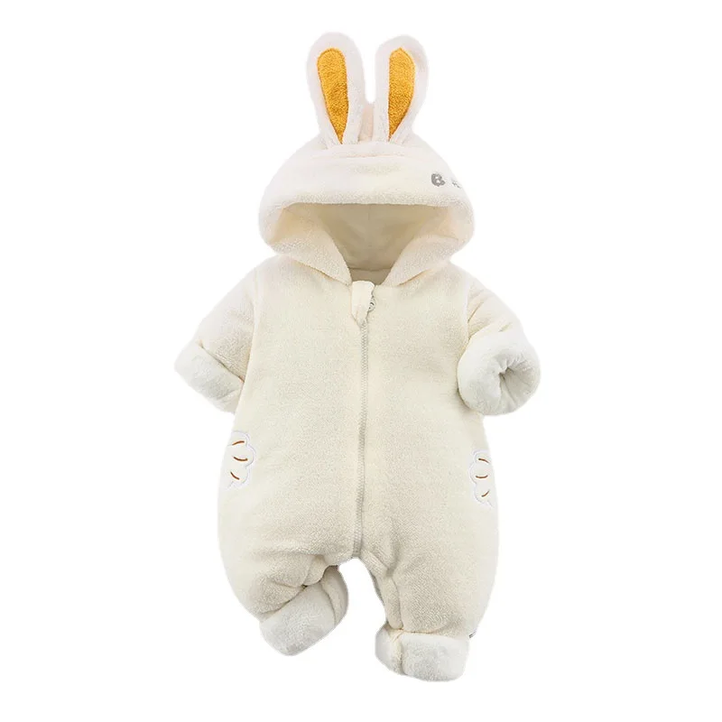 

Baby winter baby boys and girls plus velvet thickened baby clothes for children to keep warm in winter outing clothes