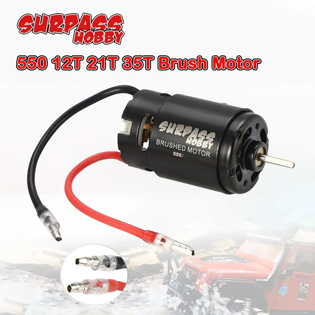 2019 SURPASSHOBBY 550 12T 21T 35T двигатель щетки для большого крутящего момента RC автомобиль