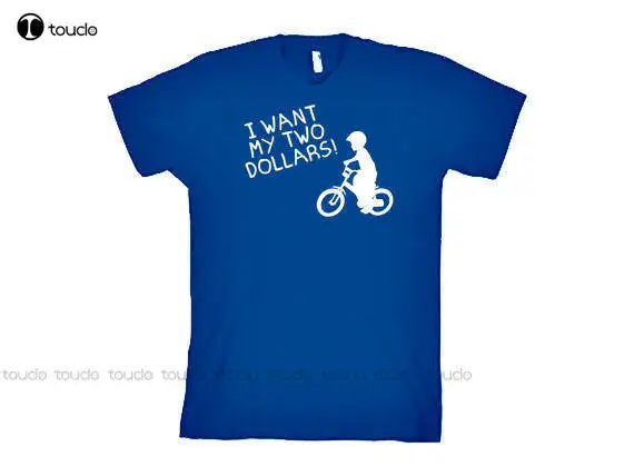 

Летняя Повседневная Мужская футболка, хорошее качество, забавная футболка, я хочу мои два доллара, лучше мертвых в 80-х фильмах, Мужская детск...