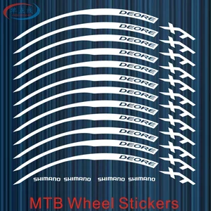 12picsset Wheel Rim Mountain Bike 26 27.5 29er  inch Disc Wheel Sticker Wheel Decorative stickers Bike Decals MTB Wheel sticker