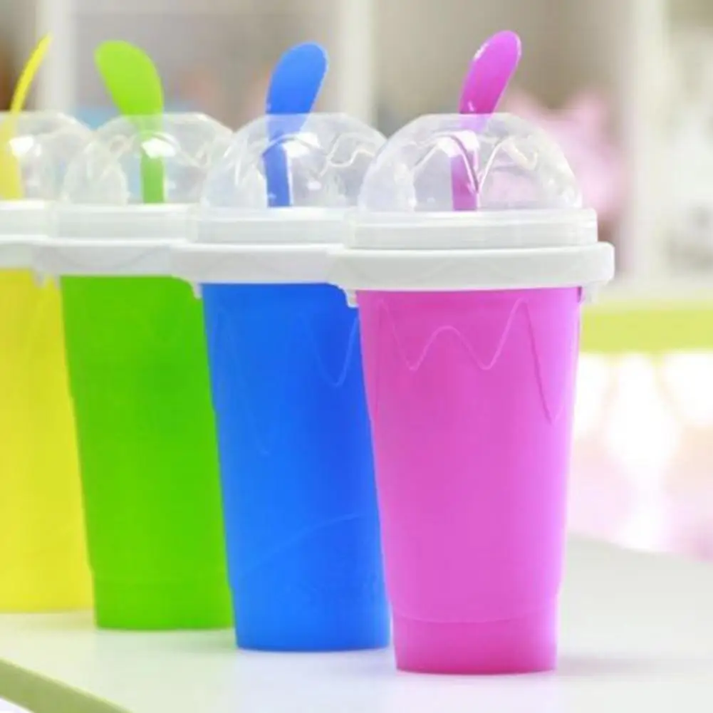 

1Pcs Quick-frozen Smoothies Newly Durable Slush Ice Cream Maker Squeeze Slush Quick Cooling Cup Milkshake Bottle Smoothie Cup