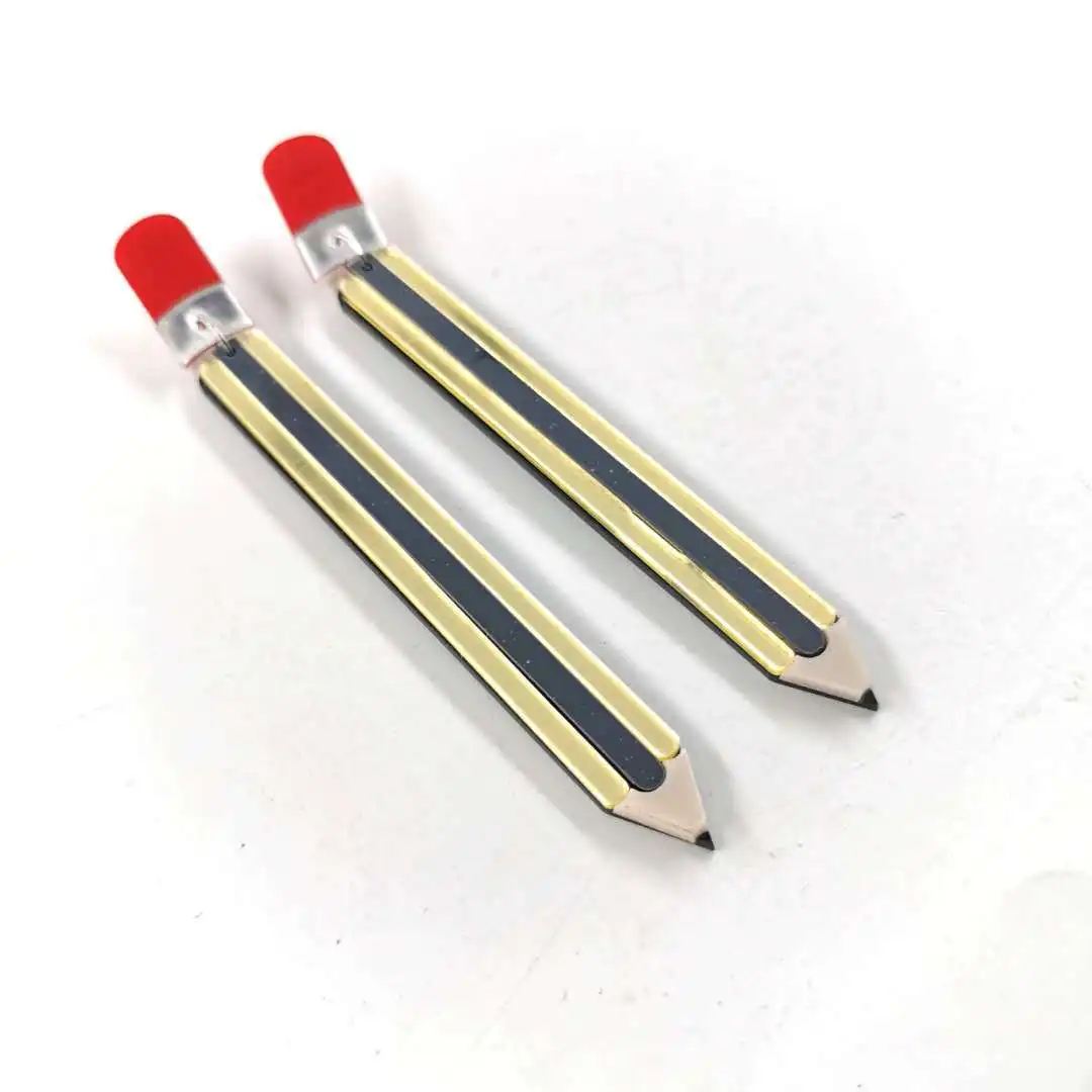 Серьги-гвоздики большого размера акриловые в стиле хип-хоп | Украшения и