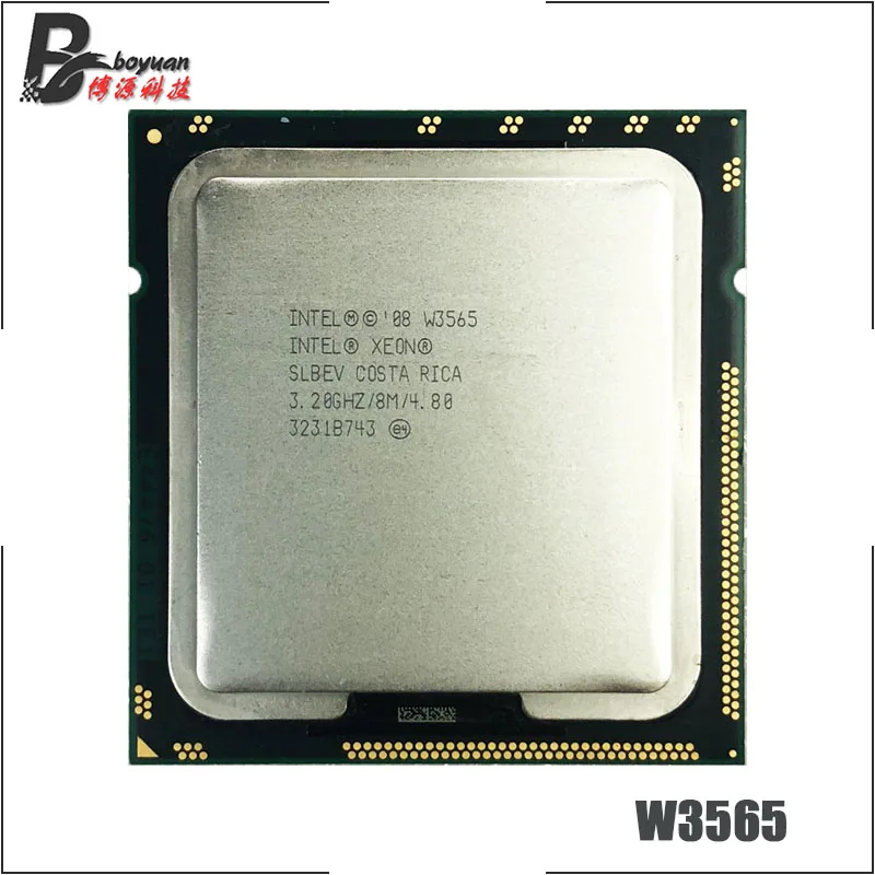Четырехъядерный процессор Intel Xeon W3565 3 2 ГГц Восьмиядерный 8 м 130 Вт LGA 1366 |