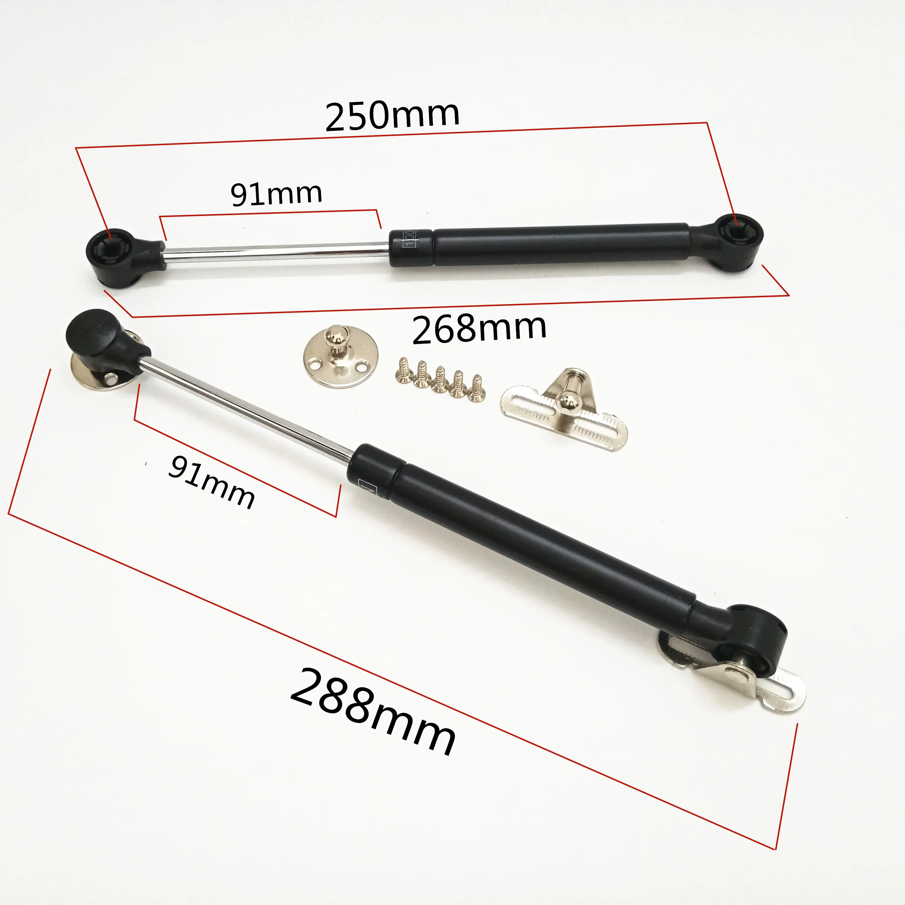 2pcslot 80n100n furniture hinge kitchen cabinet door lift pneumatic support hydraulic gas spring stay hold pneumatic hardware free global shipping