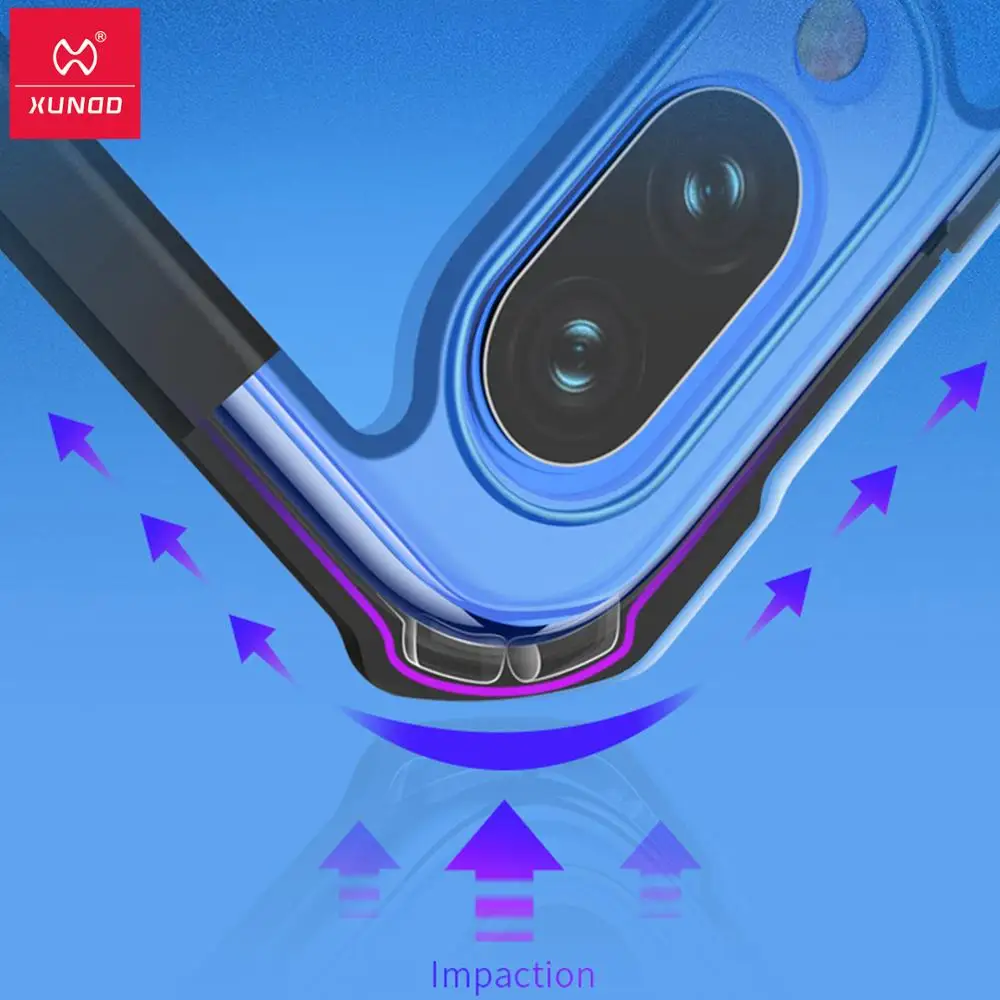 Чехол для телефона Xundd комплект Xiaomi Redmi Note 7 7pro защитный чехол бампер прозрачная