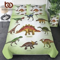 beddingoutlet dinosaur bedding set jurassic printed duvet cover set setgosaurus bedclothes for boys cartoon 3pcs home textiles