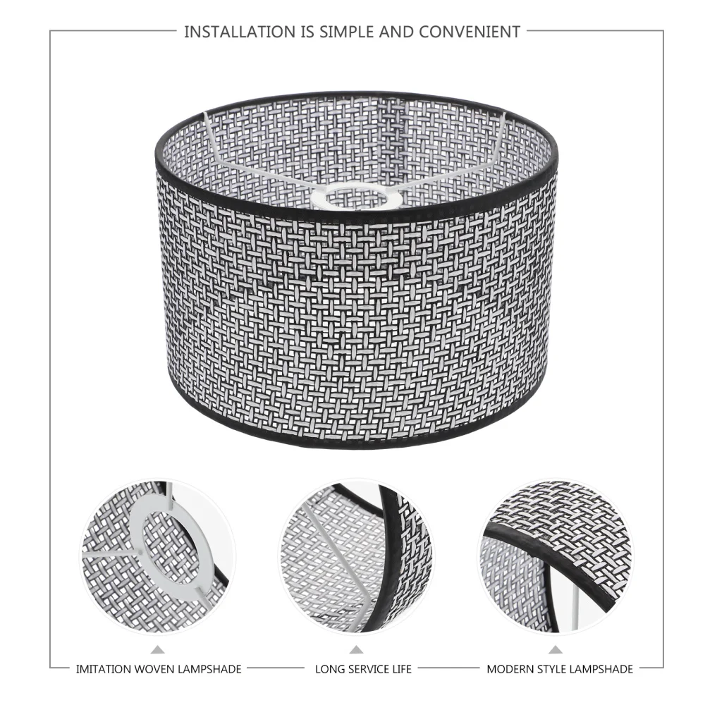 1 шт. современный абажур в деревенском стиле имитация ротанга Плетеная крышка