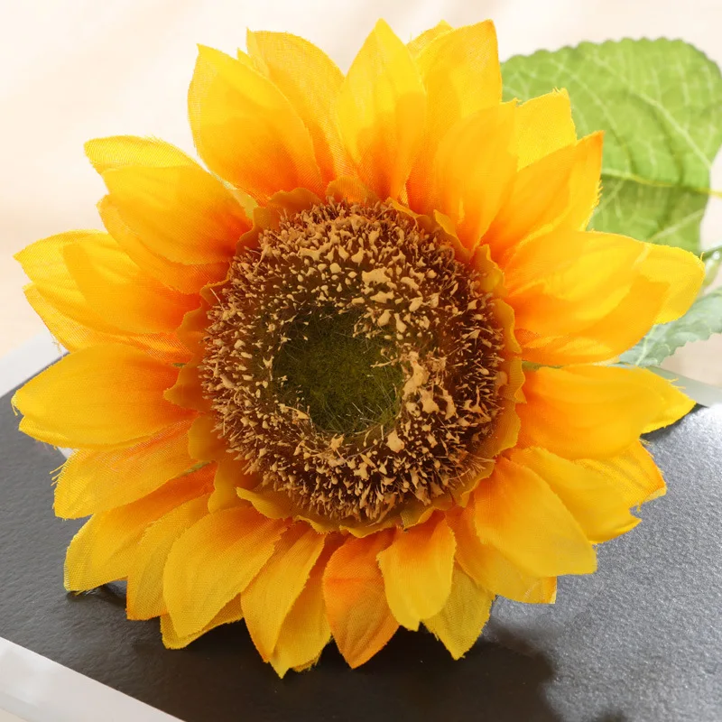 

12 Pack Artificial Sunflower 17.7 Inch Artificial Flower Silk Flower Fake Plant for Wedding Home Party Decoration