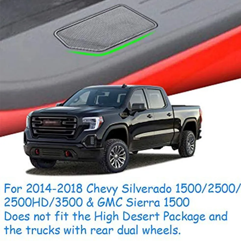 for GMC Sierra 1500 Chevrolet Silverado 1500 2500 2500HD 3500 2014 2015 2016 2017 2018 Truck Bed Rail Stake Pocket Accessories