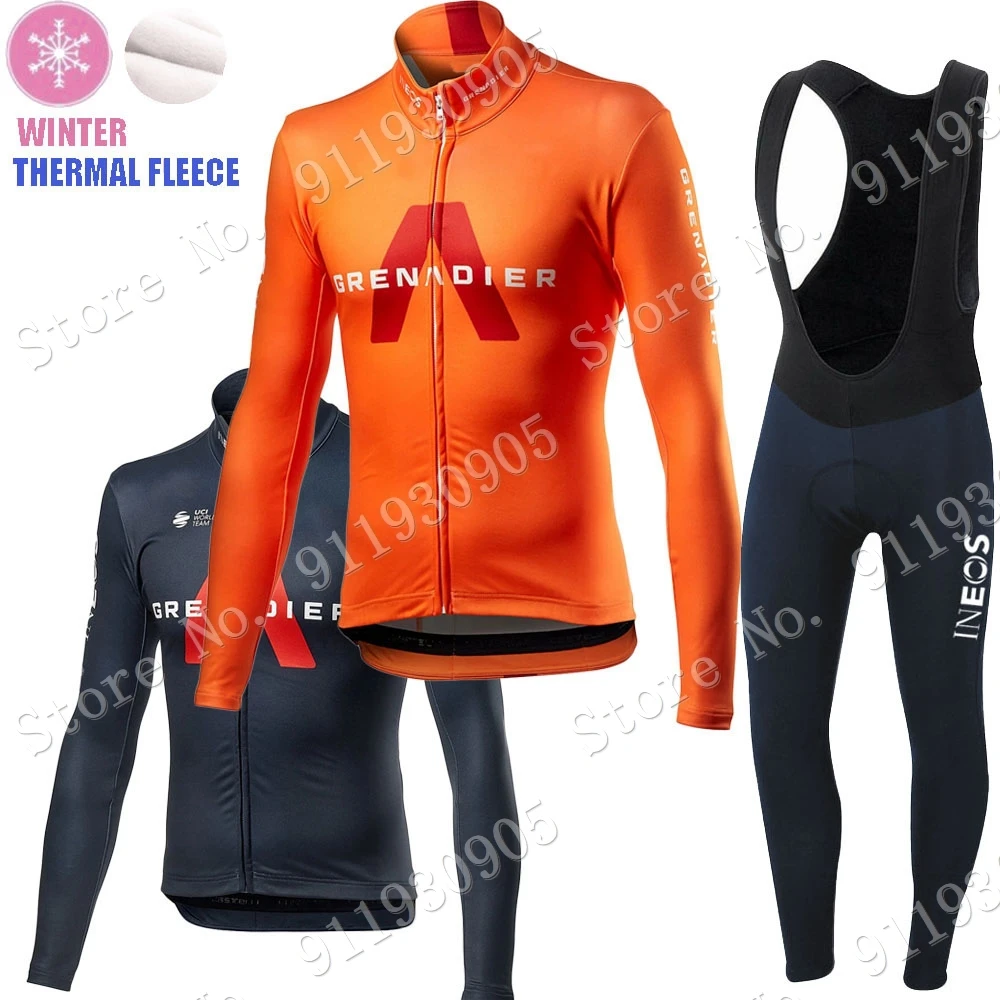 

Зимний комплект велосипедной одежды INEOS Grenadier 2021, Мужская велосипедная одежда, велосипедные брюки с длинным рукавом, комбинезон, велосипедн...