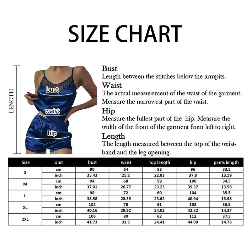 

Women Summer Sleepwear Sexy Pajama Set Solid Adjustable Strap Cami Top Shorts Satin Pajamas Loose Female Nightwear Suit
