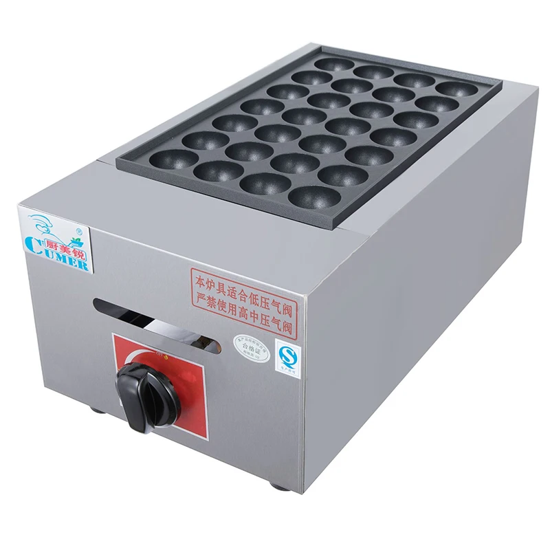 

Commercial Electric Takoyaki Maker Grill Octopus Ball Baking Machine Non-stick Gas LPG Chibi Maruko Cooker 28 Holes