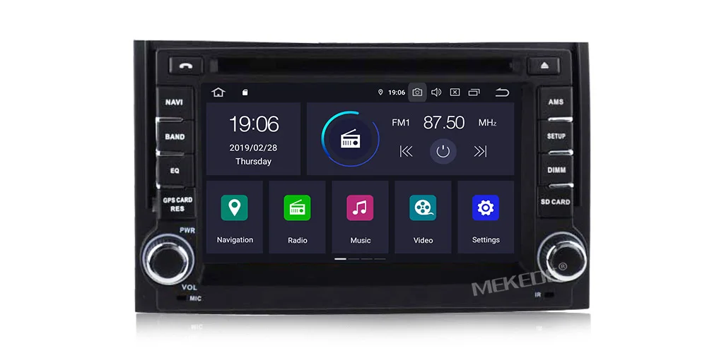 MEKEDE 2din PX5 4+ 64G Android 9,0 Автомобильный мультимедийный dvd-плеер для hyundai H1 grand starex 2007- gps, DVD, радио, WiFi BT